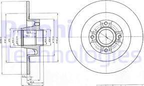 Delphi BG4044 - Bremžu diski ps1.lv