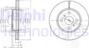 Delphi BG4053 - Bremžu diski ps1.lv