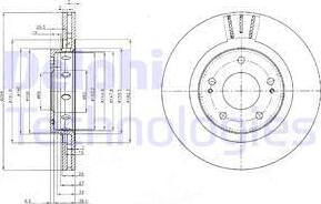 Delphi BG4038 - Bremžu diski ps1.lv