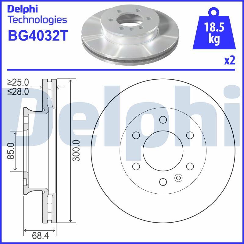 Delphi BG4032T - Bremžu diski ps1.lv