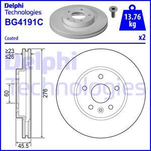 Delphi BG4191C-18B1 - Bremžu diski ps1.lv