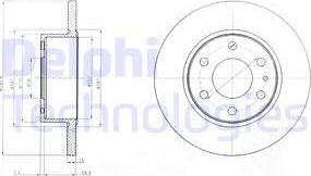 Delphi BG4165 - Bremžu diski ps1.lv