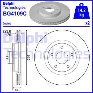 Delphi BG4109C-18B1 - Bremžu diski ps1.lv