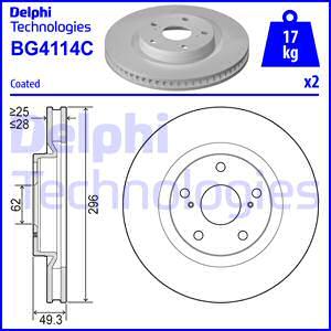 Delphi BG4114C - Bremžu diski ps1.lv