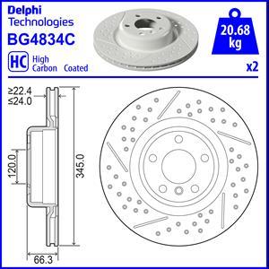 Delphi BG4834C - Bremžu diski ps1.lv