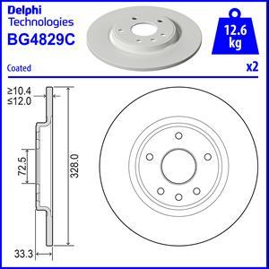 Delphi BG4829C - Bremžu diski ps1.lv