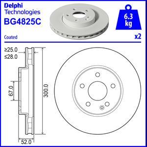 Delphi BG4825C - Bremžu diski ps1.lv