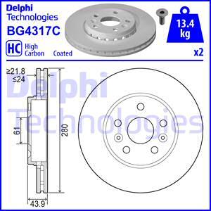 Delphi BG4317C - Bremžu diski ps1.lv