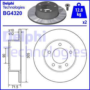 Delphi BG4320 - Bremžu diski ps1.lv