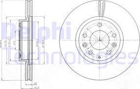 Delphi BG4255 - Bremžu diski ps1.lv