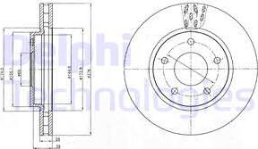 Delphi BG4258 - Bremžu diski ps1.lv