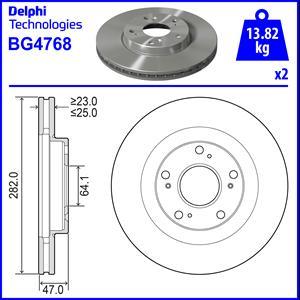 Delphi BG4768 - Bremžu diski ps1.lv