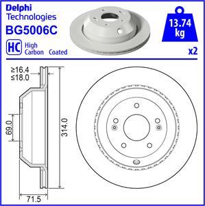 Delphi BG5006C - Bremžu diski ps1.lv