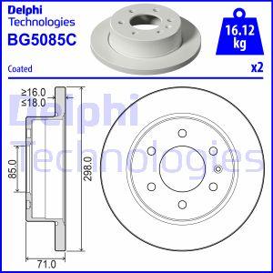 Delphi BG5085C - Bremžu diski ps1.lv