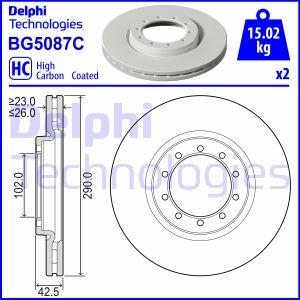 Delphi BG5087C - Bremžu diski ps1.lv