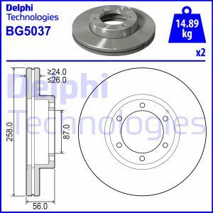 Delphi BG5037 - Bremžu diski ps1.lv