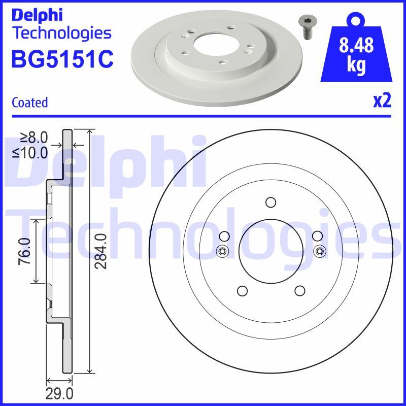Delphi BG5151C - Bremžu diski ps1.lv