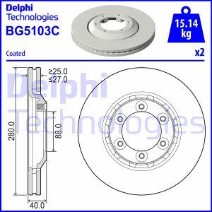 Delphi BG5103C - Bremžu diski ps1.lv