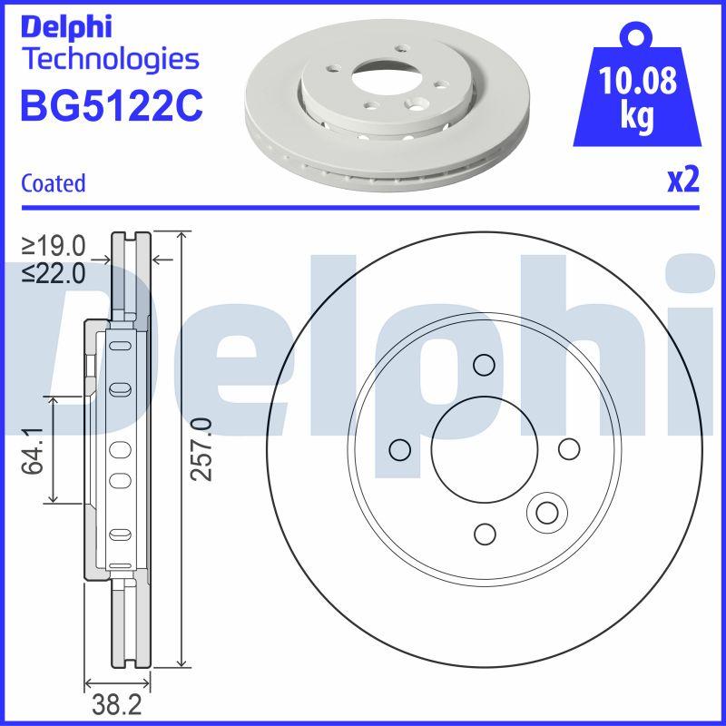 Delphi BG5122C - Bremžu diski ps1.lv