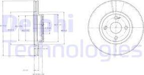 Delphi BG3966 - Bremžu diski ps1.lv