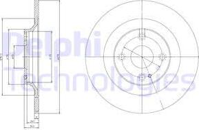 Delphi BG3967 - Bremžu diski ps1.lv