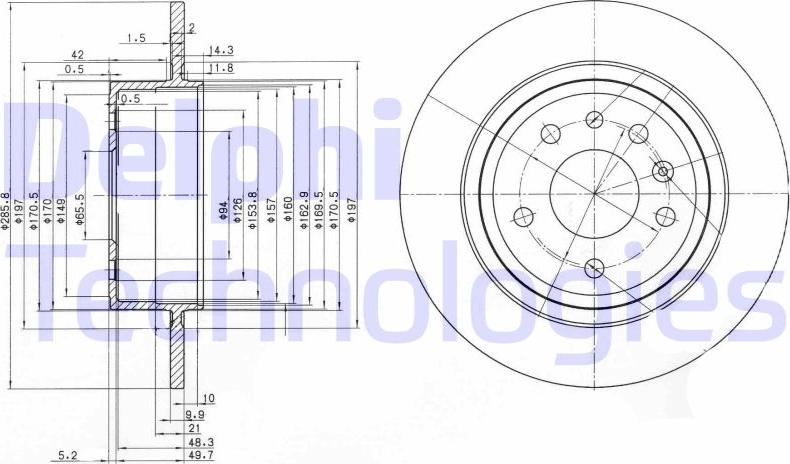 Delphi BG3908C - Bremžu diski ps1.lv