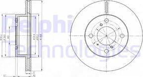 Delphi BG3499 - Bremžu diski ps1.lv