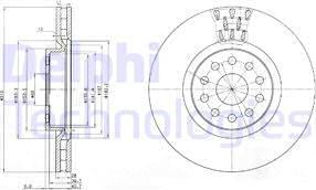 Delphi BG3497 - Bremžu diski ps1.lv