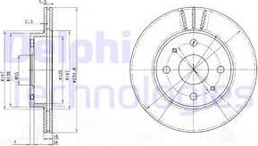 Delphi BG3555 - Bremžu diski ps1.lv