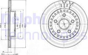 Delphi BG3536 - Bremžu diski ps1.lv