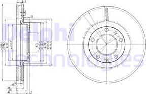 Delphi BG3682 - Bremžu diski ps1.lv