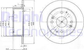 Delphi BG3677 - Bremžu diski ps1.lv