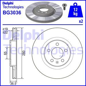 Delphi BG3036-C - Bremžu diski ps1.lv