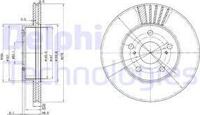 Delphi BG3171 - Bremžu diski ps1.lv