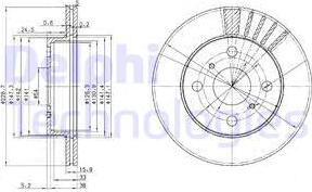 Delphi BG3173 - Bremžu diski ps1.lv