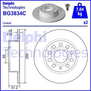 Delphi BG3834C - Bremžu diski ps1.lv