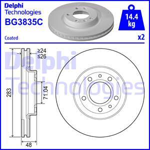 Delphi BG3835C - Bremžu diski ps1.lv