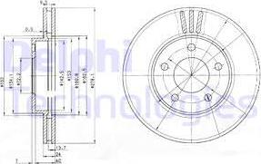 Delphi BG3792 - Bremžu diski ps1.lv