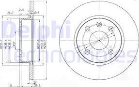 Delphi BG3771 - Bremžu diski ps1.lv