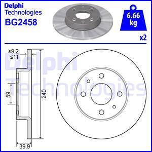 Delphi BG2458 - Bremžu diski ps1.lv