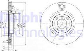 Delphi BG2407 - Bremžu diski ps1.lv