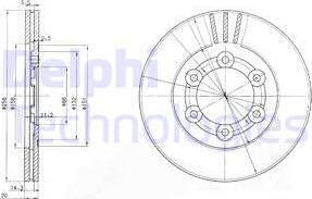 Delphi BG2416 - Bremžu diski ps1.lv