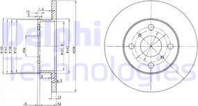 Delphi BG2597 - Bremžu diski ps1.lv