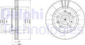 Delphi BG2547 - Bremžu diski ps1.lv