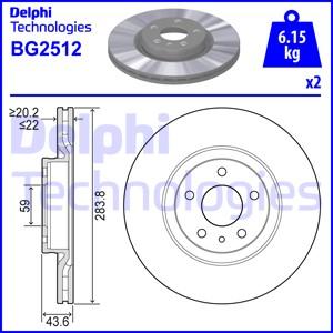 Delphi BG2512 - Bremžu diski ps1.lv