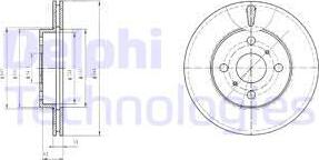 Delphi BG2588 - Bremžu diski ps1.lv