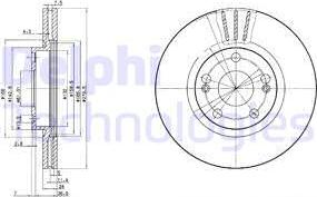 Delphi BG2697 - Bremžu diski ps1.lv