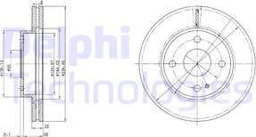 Delphi BG2629 - Bremžu diski ps1.lv