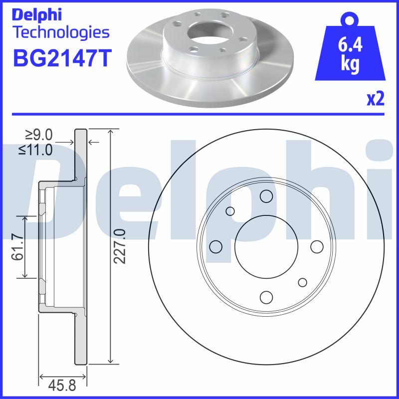 Delphi BG2147T - Bremžu diski ps1.lv