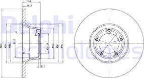 Delphi BG2157 - Bremžu diski ps1.lv